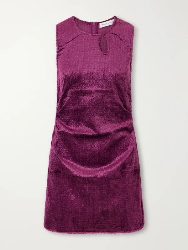 Christopher Esber Loophole Cotton-blend Corduroy Mini Dress