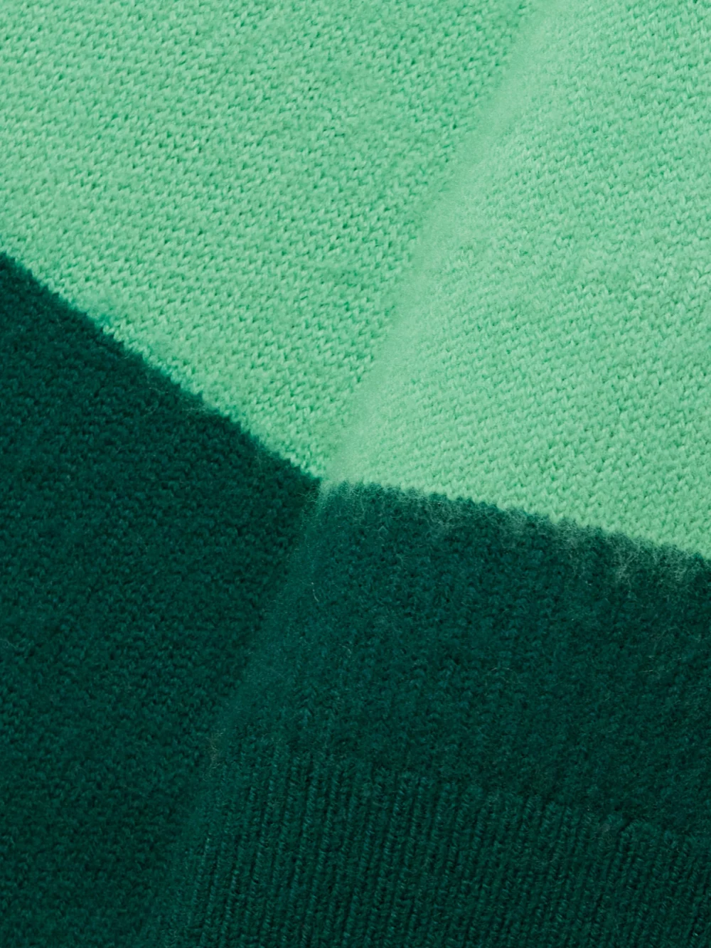 Close-up detail of the Christopher John Rogers Brushed Striped Merino Wool-blend Turtleneck Sweater