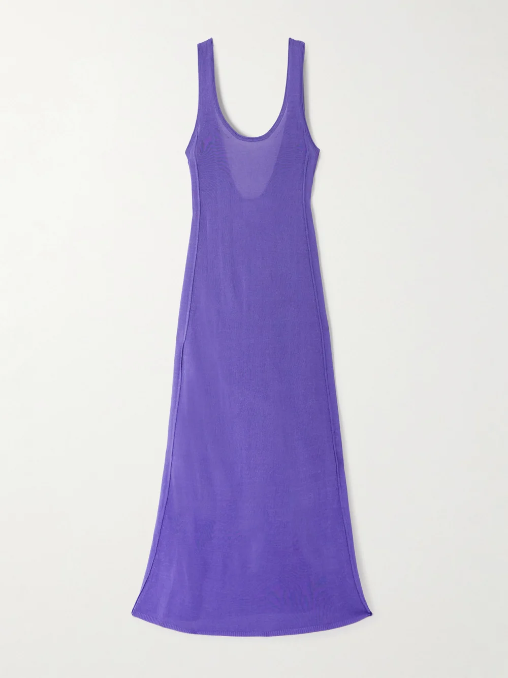 Christopher John Rogers Knitted Maxi Dress in purple