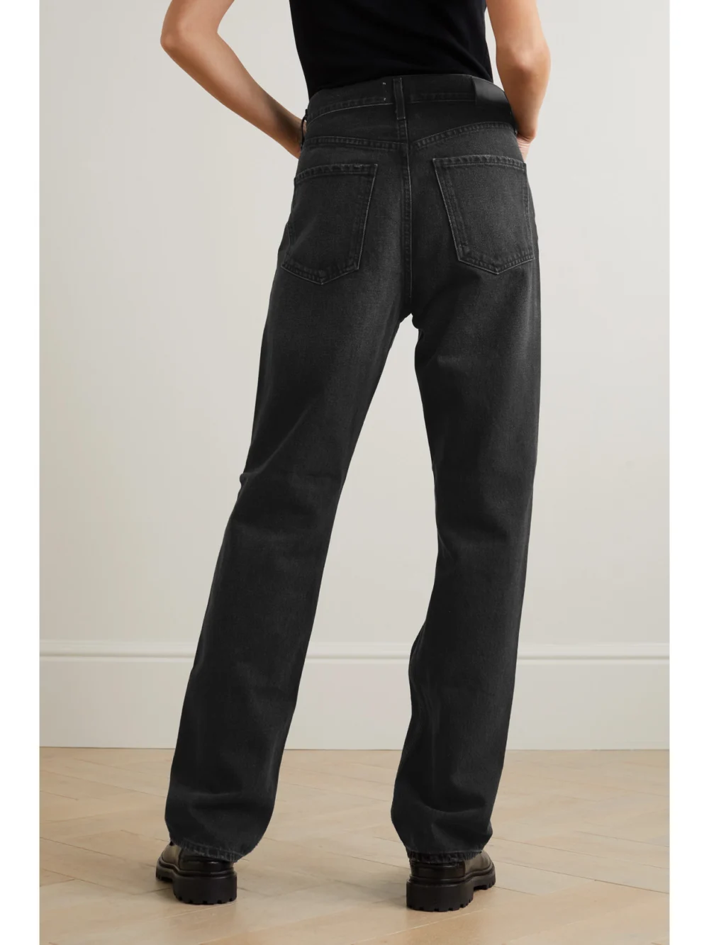 Back view of the Citizens of Humanity Eva High-rise Boyfriend Jeans