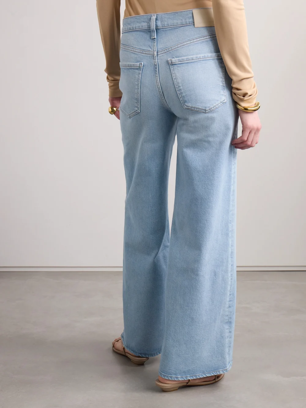 Back view of the Citizens of Humanity Loli Mid-rise Wide-leg Jeans