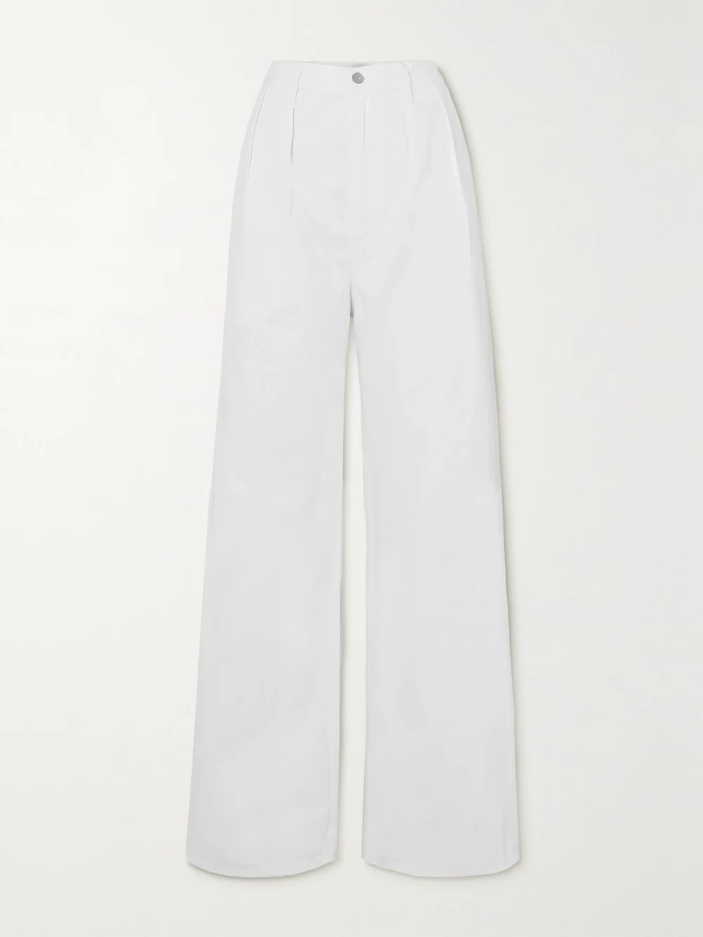 Citizens of Humanity Maritzy Pleated Boyfriend Organic Jeans in cream