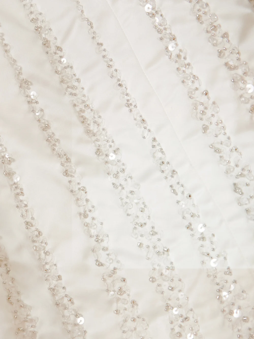 Close-up detail of the Clio Peppiatt Sunbeam Paneled Embellished Taffeta Gown
