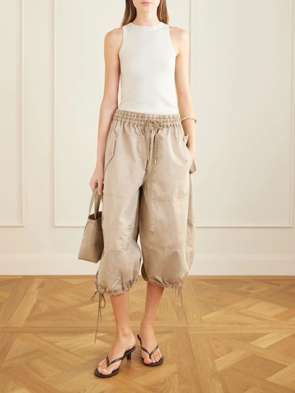 Co Cashmere Tank, worn by a model