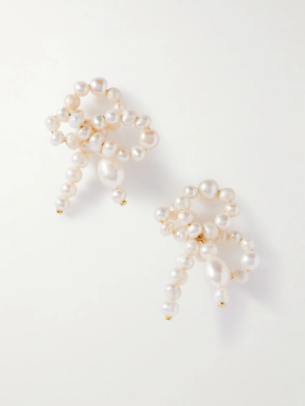 Completedworks Gold-plated Recycled Silver Pearl Earrings
