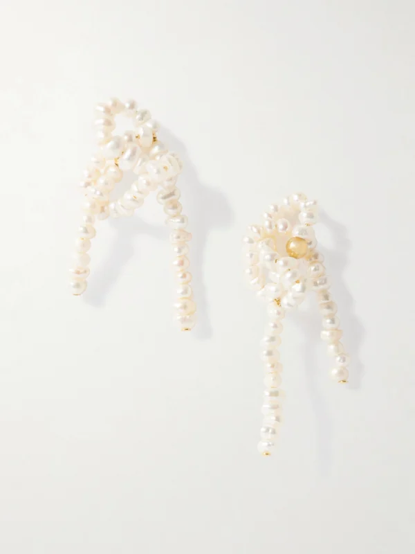 Completedworks The Break Between the Clouds Recycled Gold Vermeil Pearl Earrings