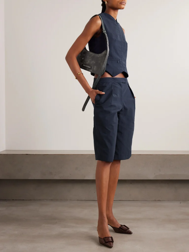 Conner Ives Pleated Woven Shorts