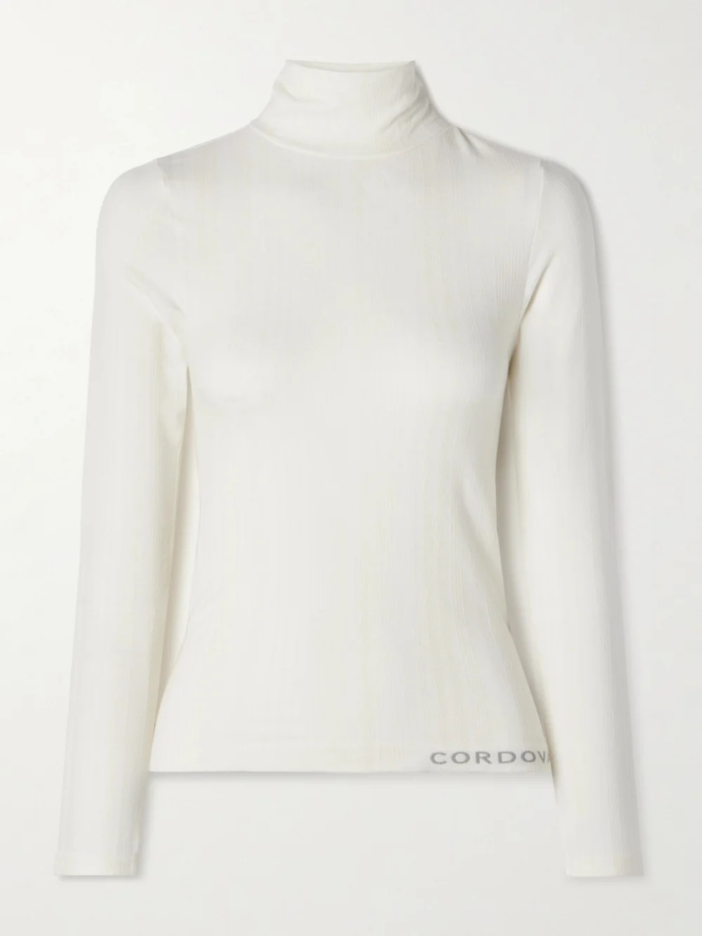 Cordova Sol Ribbed Stretch-jersey Turtleneck Top in ivory