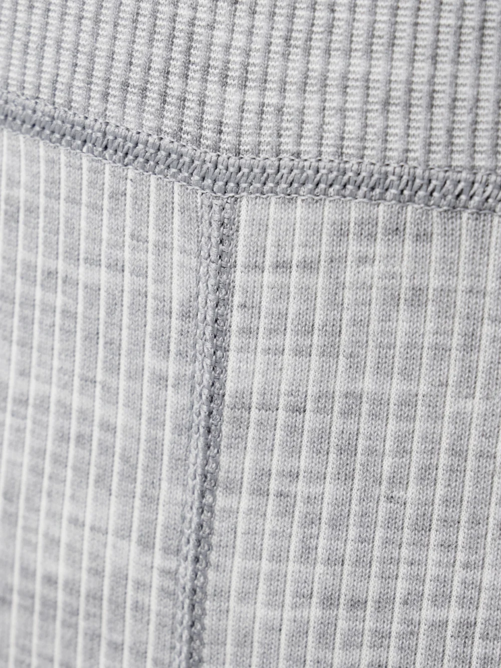 Close-up detail of the Cordova Stowe Ribbed Wool-blend Leggings