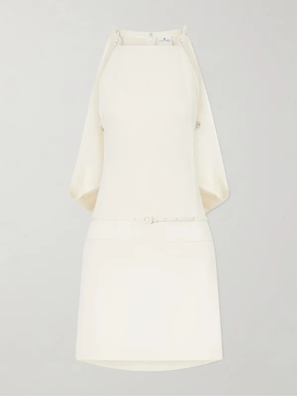 Courrèges Cut-out Belted Jersey Dress