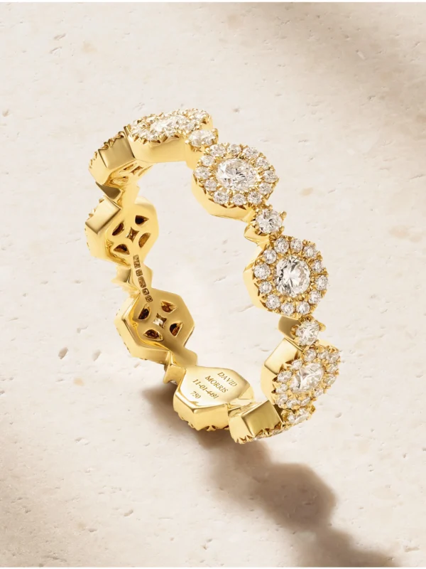 David Morris Triolette 18-karat Gold Diamond Ring