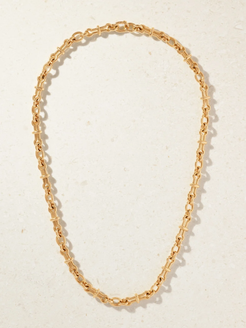 David Webb Barbell 18-karat Gold Chain Necklace
