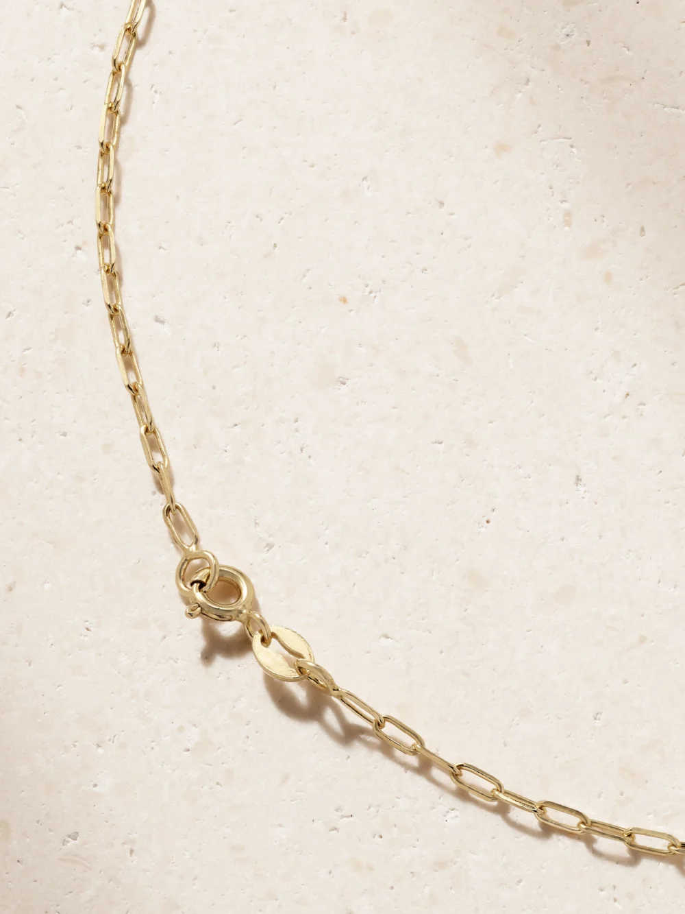 Back view of the Diane Kordas Snake Nomad 14-karat Gold Diamond Pendant Necklace