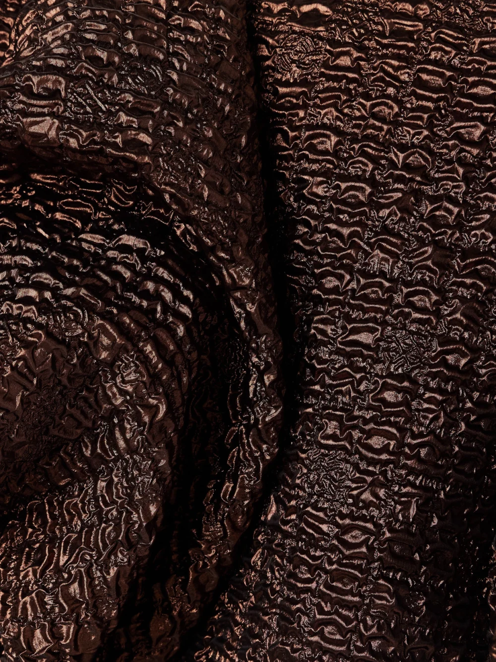 Close-up detail of the Dima Ayad Strapless Metallic Cloqué Top