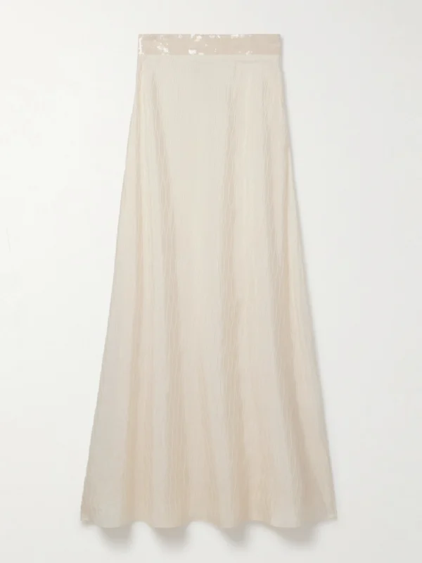Dima Ayad Strapless Sequin-embellished Cloqué Gown