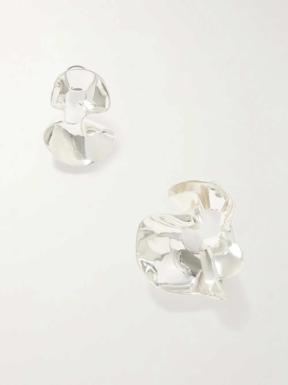 Dinosaur Designs Wave Silver-plated Earrings