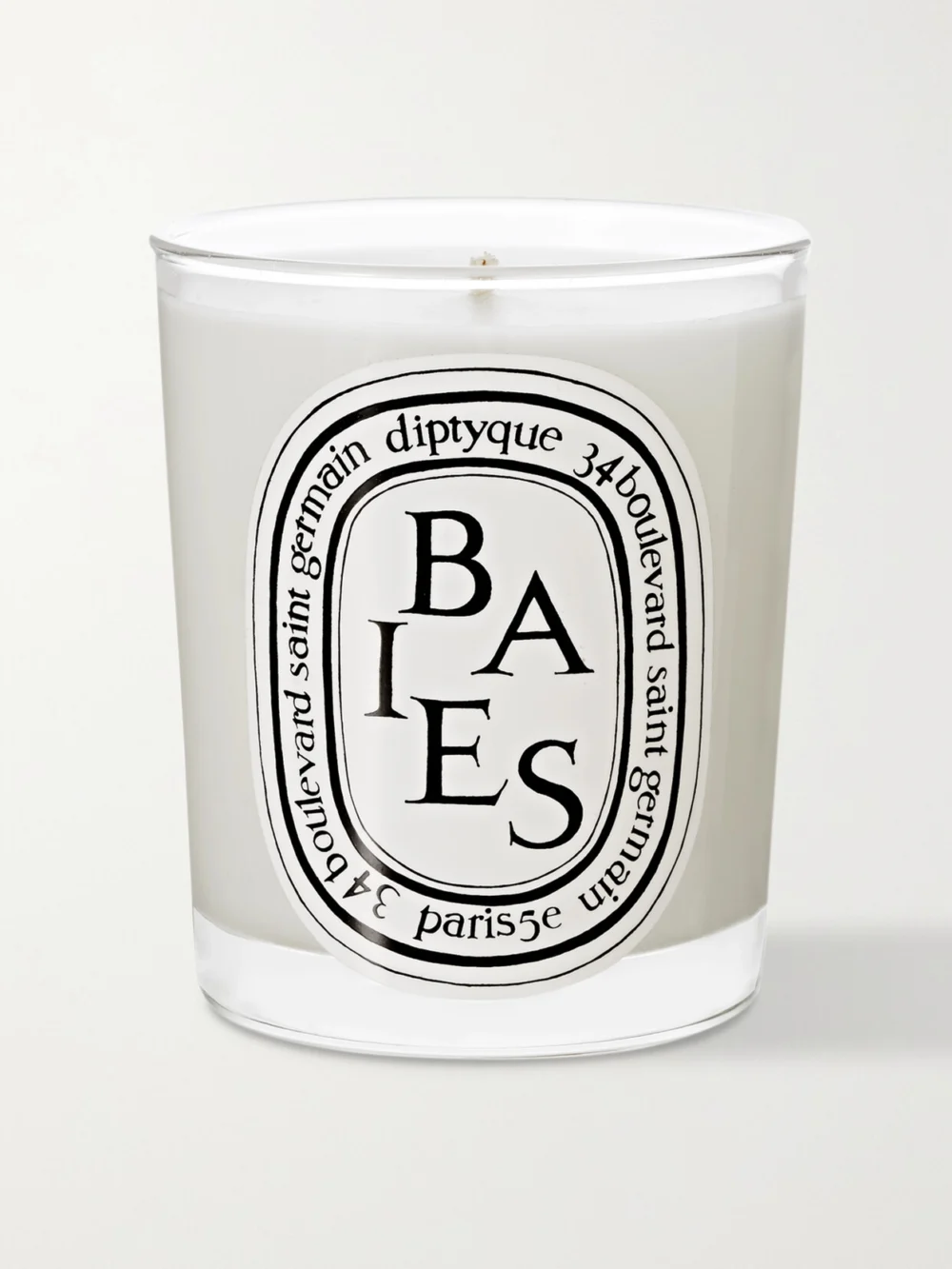 Diptyque Baies Scented Candle, 70g in white