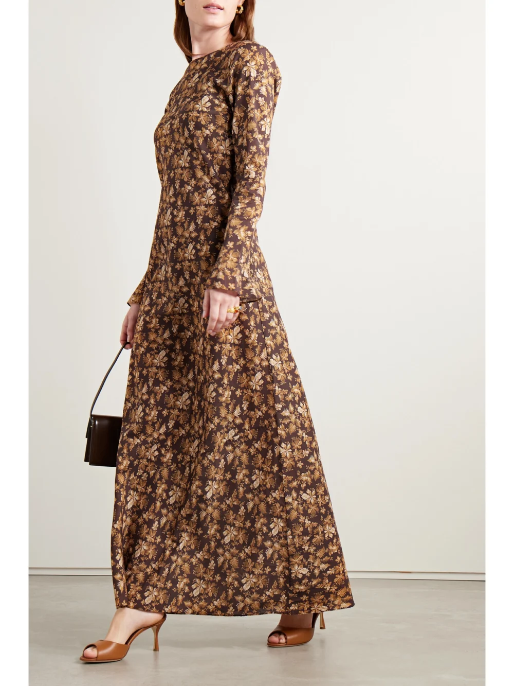 Dôen Amande Printed Cotton-voile Maxi Dress, worn by a model