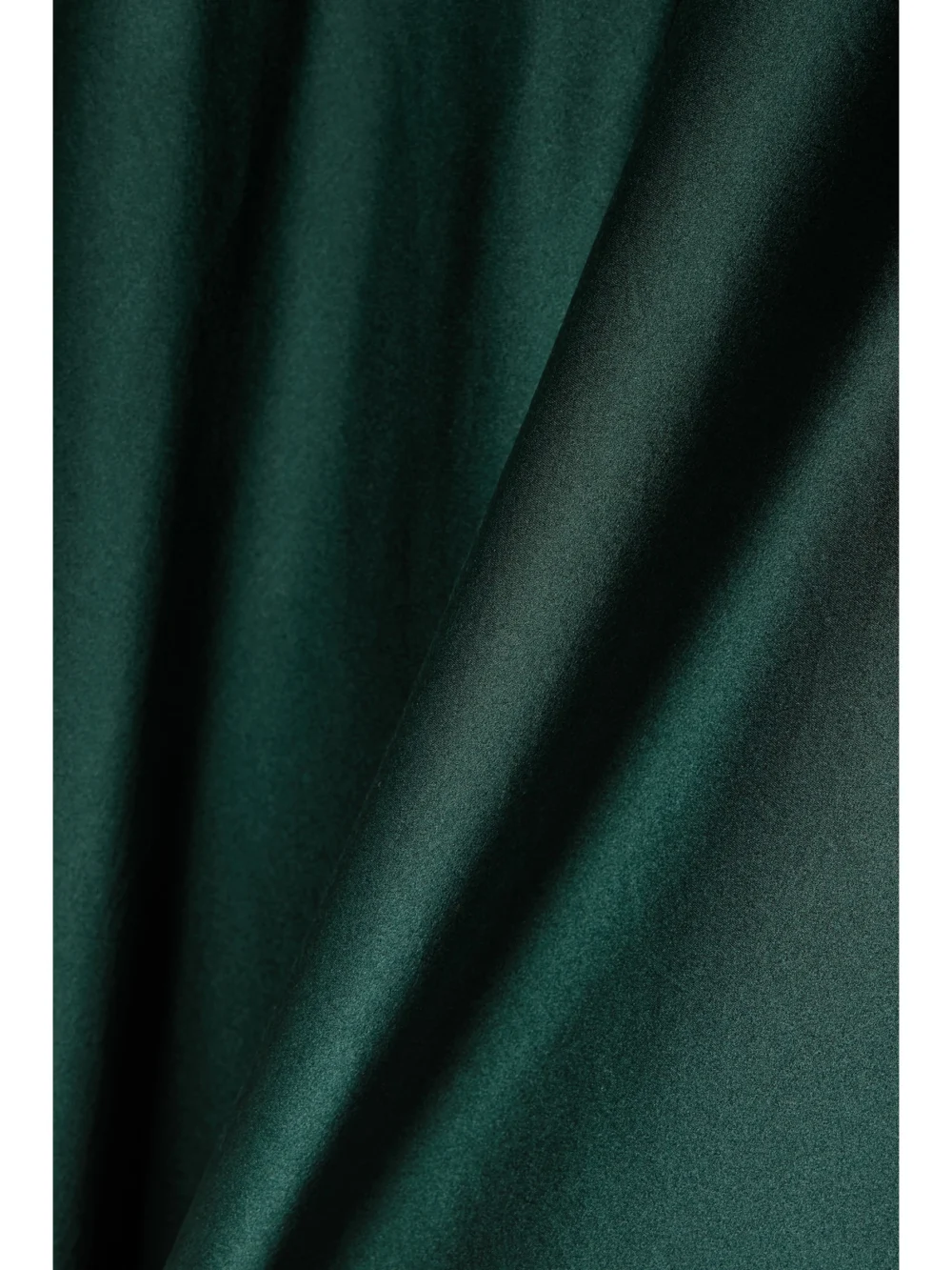 Close-up detail of the Dôen Melinda Embroidered Silk-satin Midi Dress