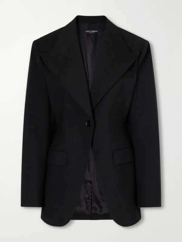 Dolce & Gabbana Darted Wool-blend Gabardine Blazer