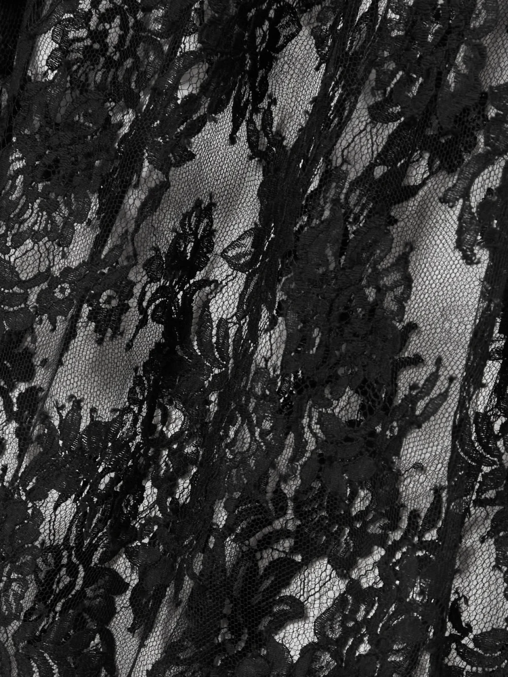 Close-up detail of the Dolce & Gabbana Halterneck Satin-trimmed Cotton-blend Lace Midi Wrap Dress