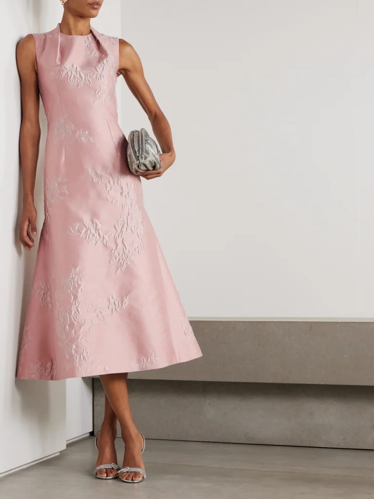 Emilia Wickstead Kissa Jacquard Midi Dress