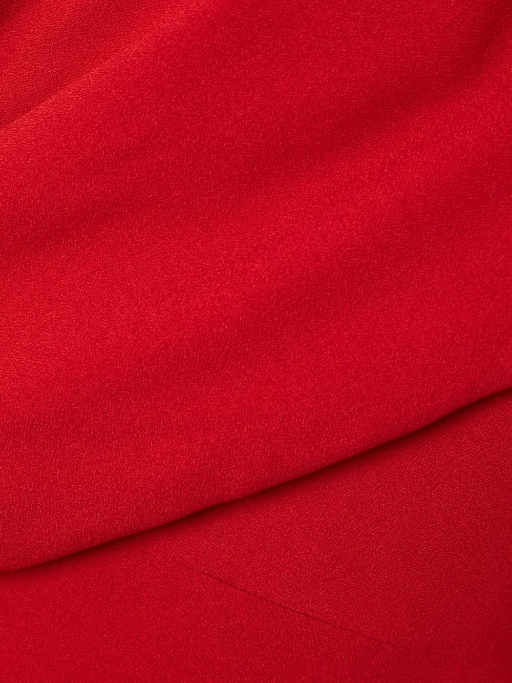 Close-up detail of the Emilia Wickstead Sehima One-shoulder Draped Crepe Midi Dress