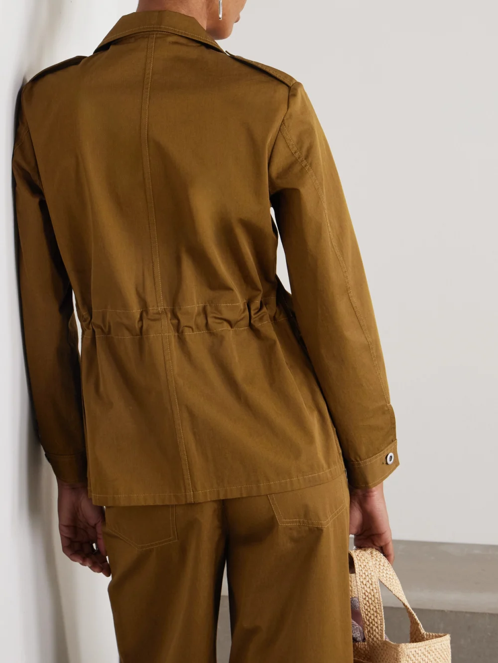 Back view of the Emporio Sirenuse Malia Cotton-twill Jacket