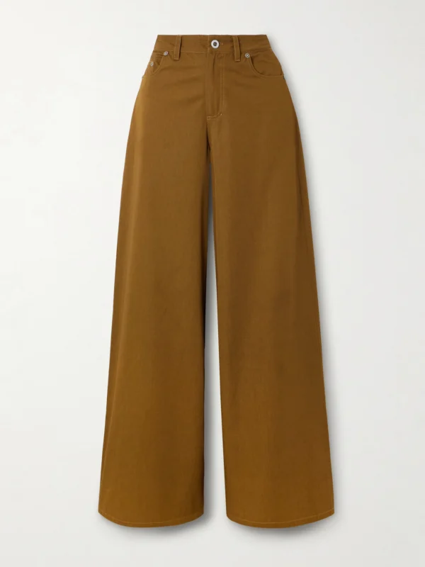 Emporio Sirenuse Nadia Silk-twill Wide-leg Pants