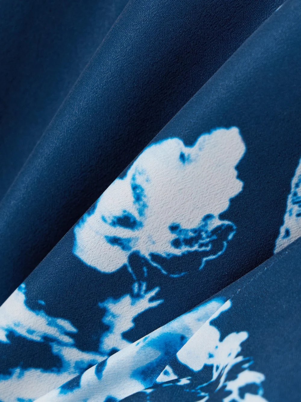 Close-up detail of the Erdem Printed Crepe De Chine Midi Dress