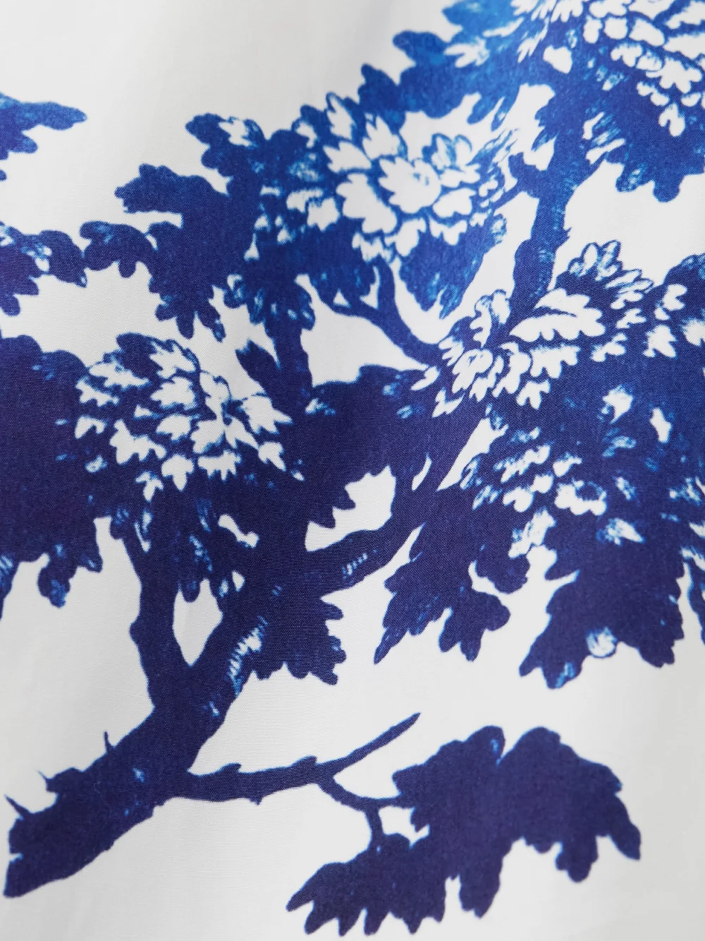 Close-up detail of the Erdem Printed Organic Cotton-poplin Shirt Dress