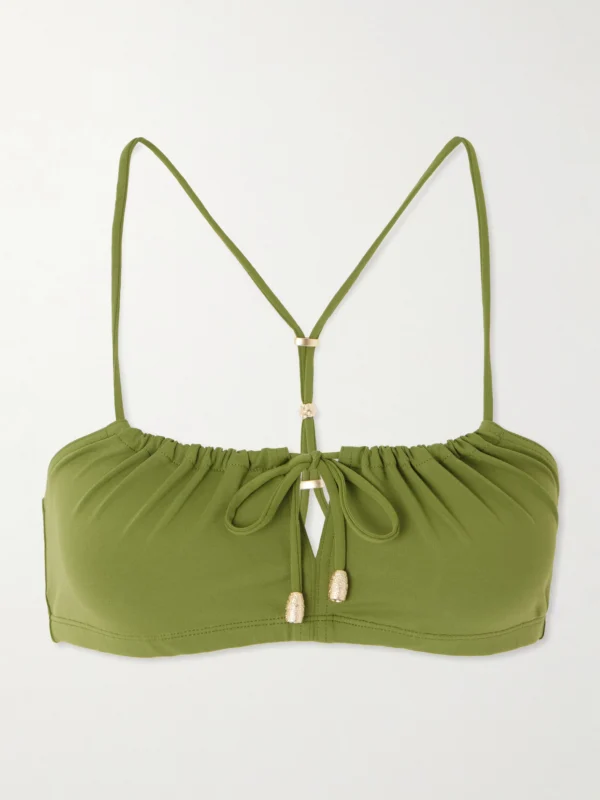 Eres Abysses Cutout Embellished Bikini Top
