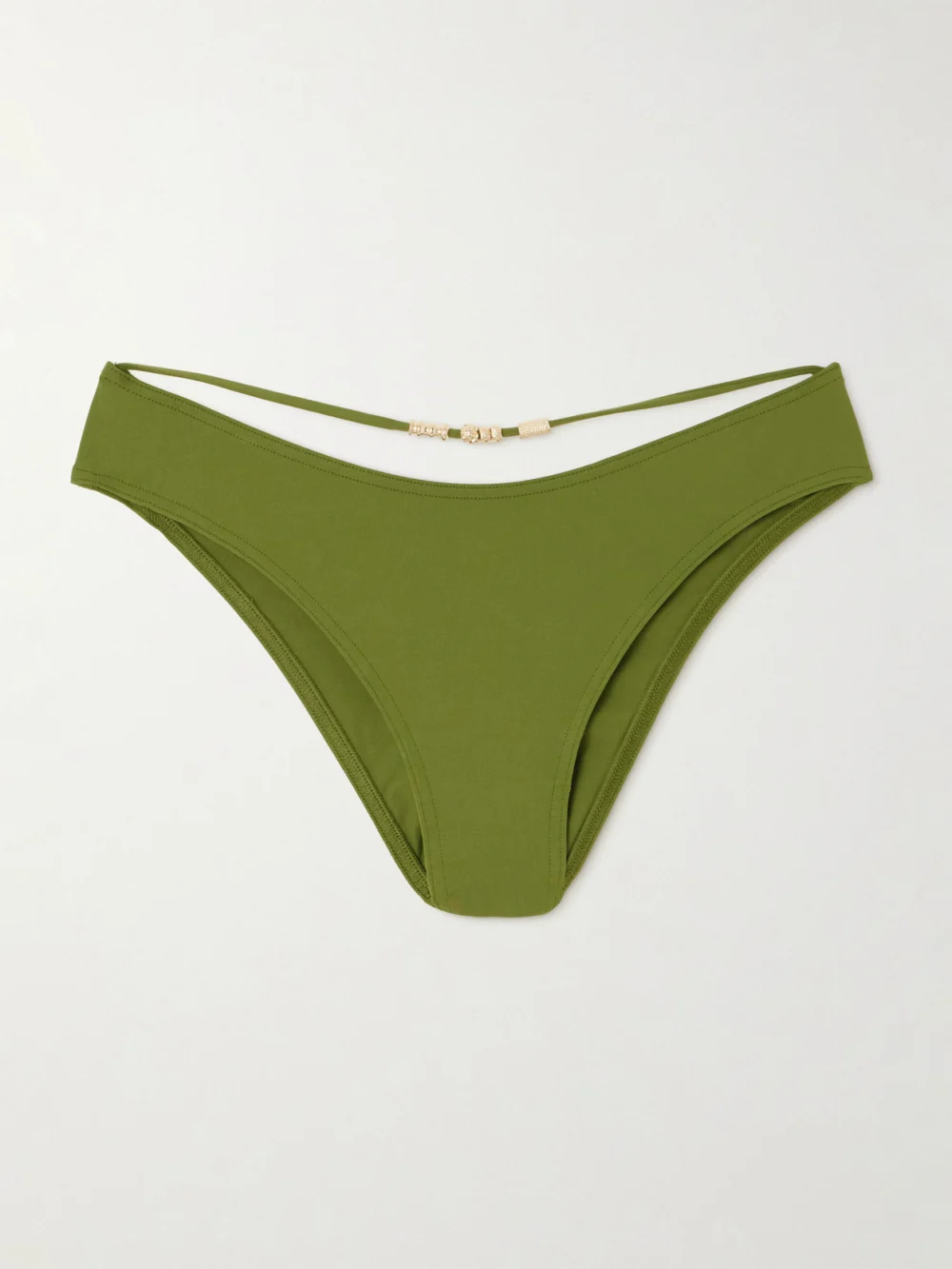 Eres Lava Cutout Embellished Bikini Briefs in green