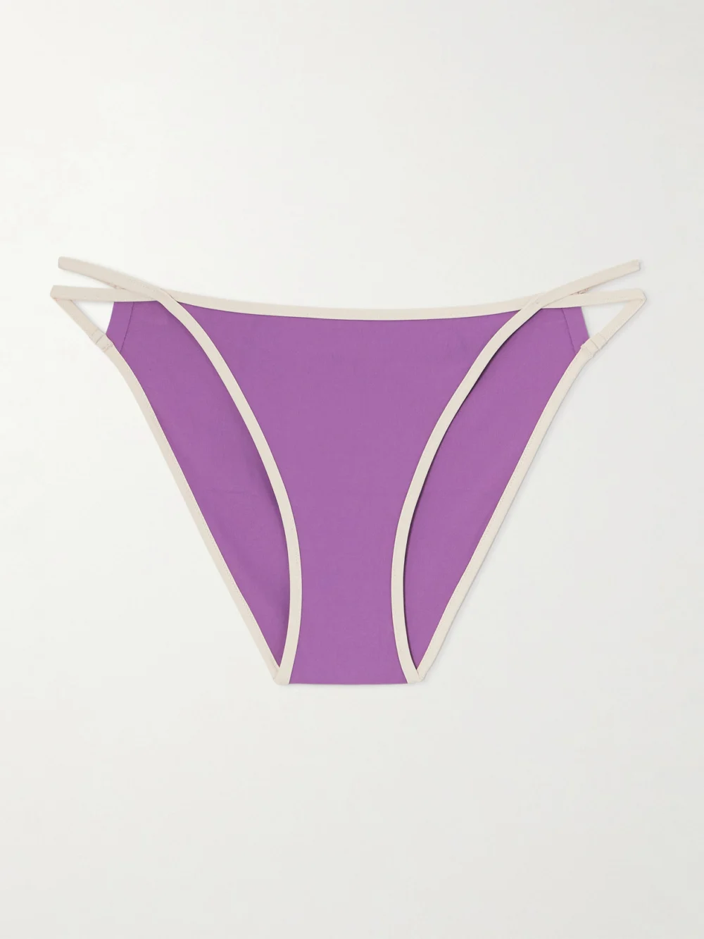 Eres Lilas Anita Cutout Two-tone Bikini Briefs in purple
