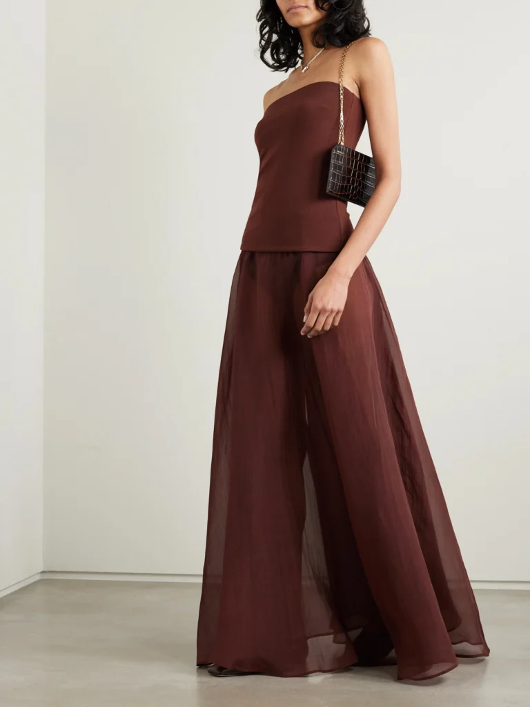 Esse Studios Aire Silk-organza Maxi Skirt