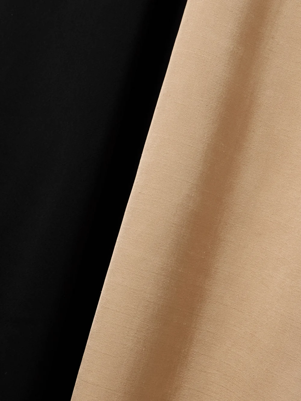 Close-up detail of the Esse Studios Gilded Cutout Twist-front Satin and Dupioni Gown