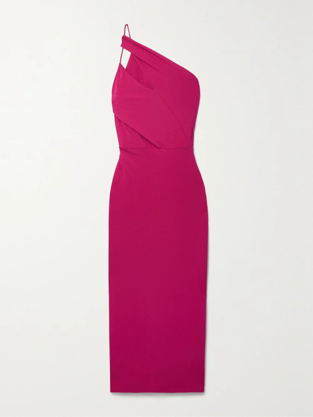 Et Ochs Ruth One-shoulder Ruched Stretch-jersey Midi Dress in pink