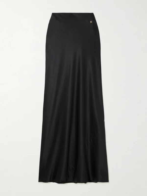 Éterne Bianca Silk-satin Maxi Skirt