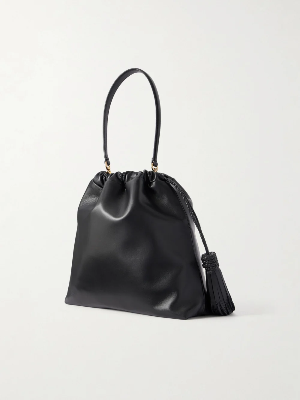 Back view of the Etro Kalispera Tasseled Leather Shoulder Bag