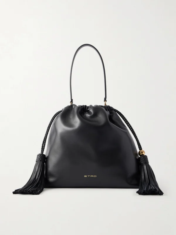 Etro Kalispera Tasseled Leather Shoulder Bag