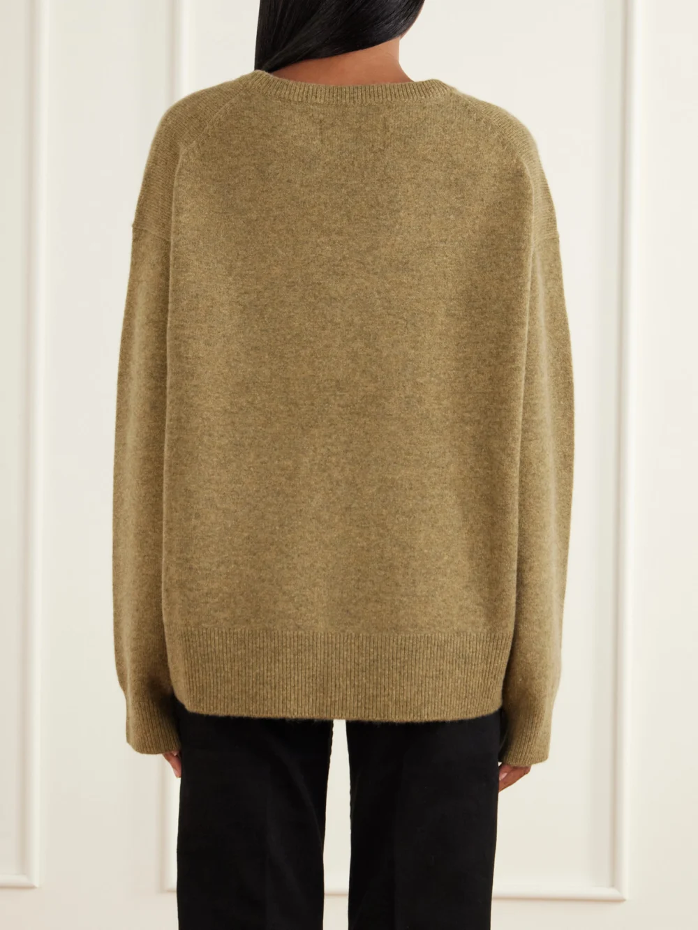 Back view of the Extreme Cashmere Mike Cashmere-blend Knitted Sweater