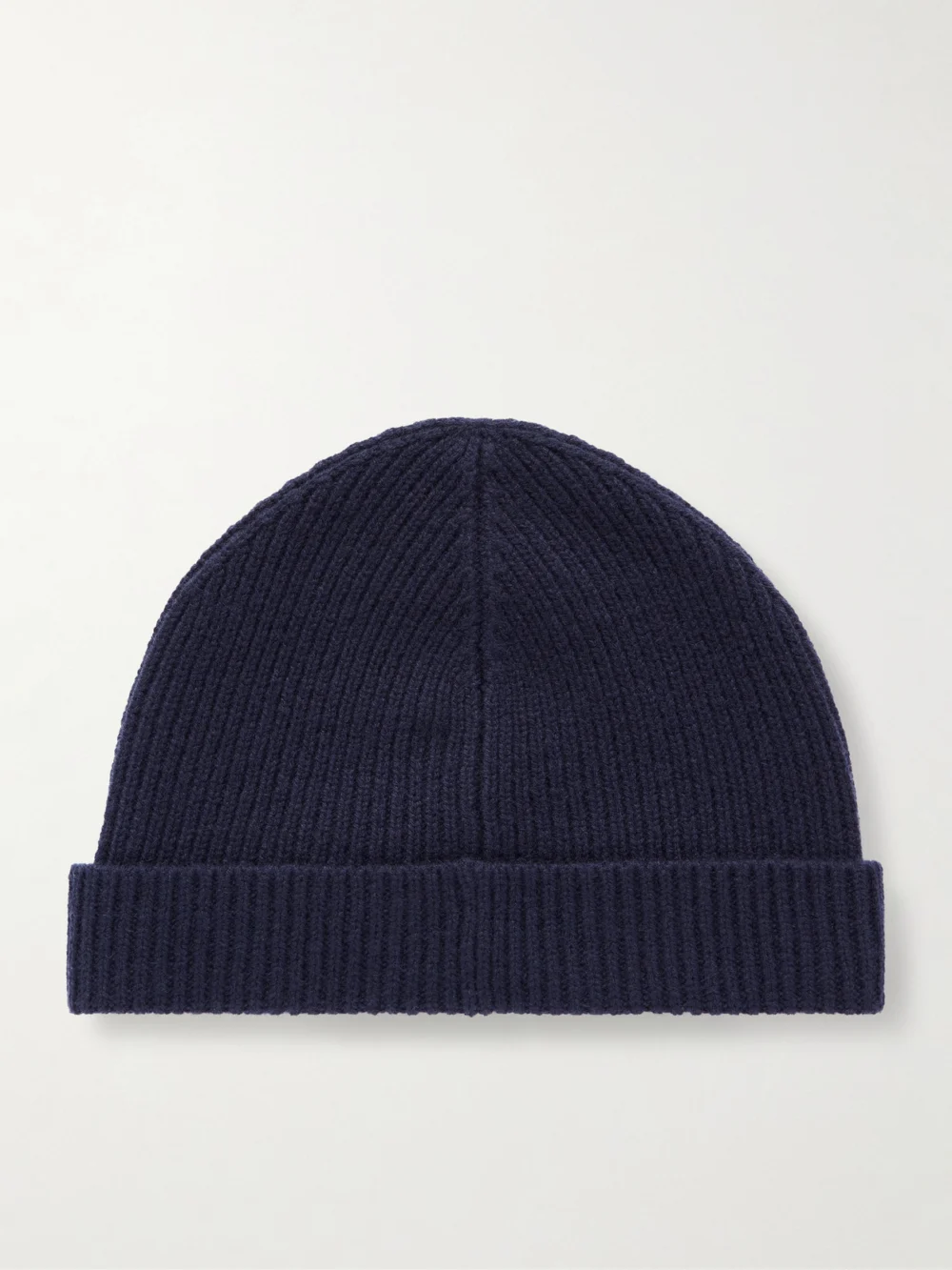 Back view of the Extreme Cashmere Ribbed Cashmere Beanie