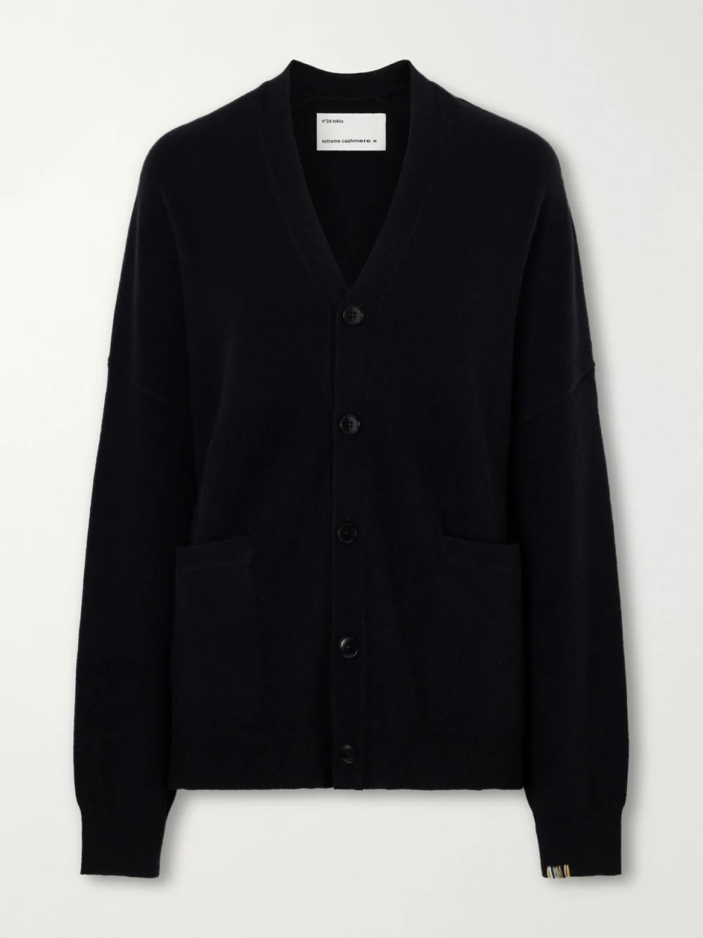 Extreme Cashmere Tokio Cashmere-blend Cardigan in black