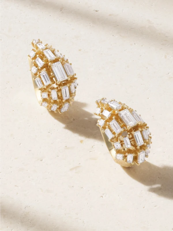 Fernando Jorge Vertex Lobe 18-karat Gold Diamond Earrings