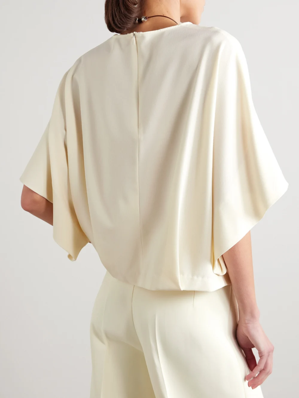 Back view of the Fforme Tenley Wool-blend Top
