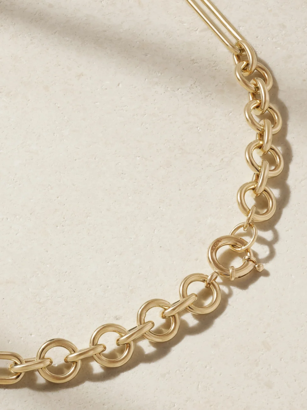 Back view of the FoundRae L'eternelle Chanson 18-karat Gold Diamond Necklace