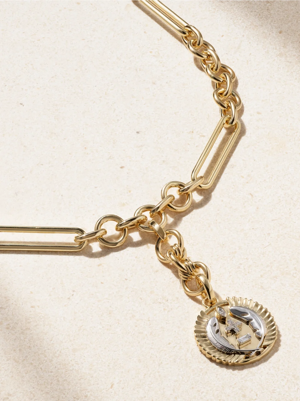 FoundRae Vivacity 18-karat Gold Diamond Necklace