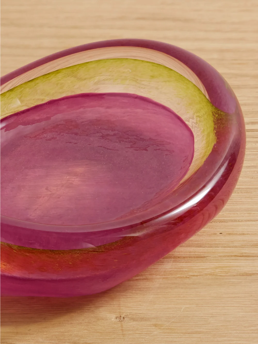 Close-up detail of the Fourth Street Glass Bowl