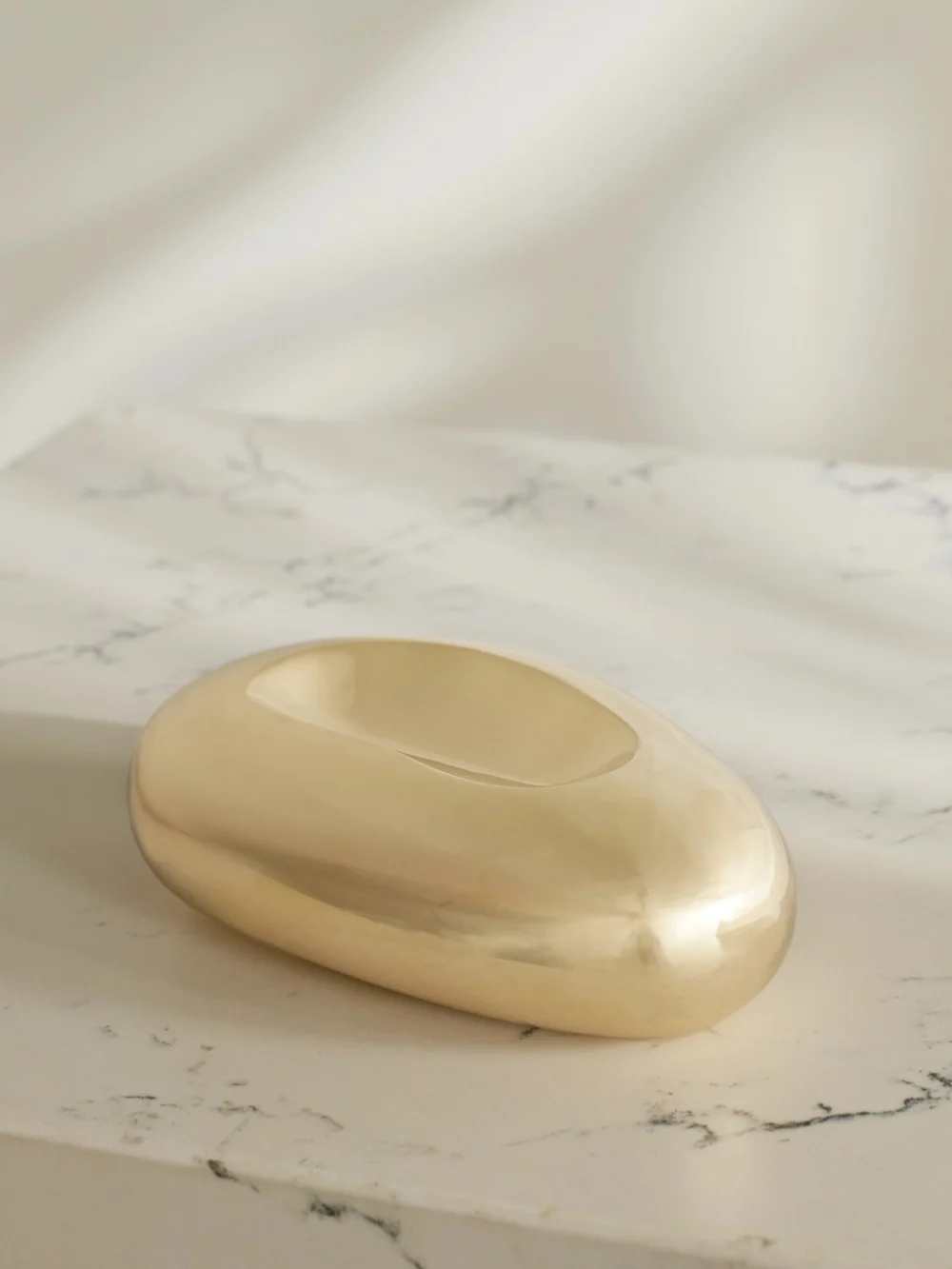 Fourth Street Puddle Brass Catchall in gold