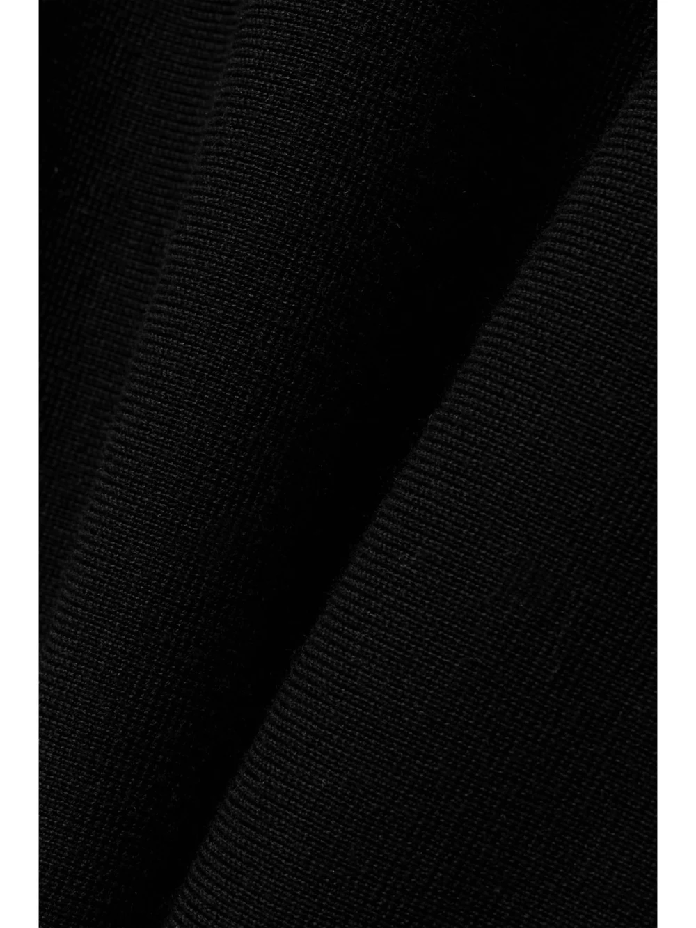Close-up detail of the Gabriela Hearst Calderon Strapless Merino Wool and Cashmere-blend Midi Dress